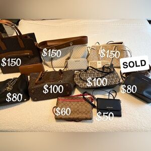 AUTHENTIC COACH & MK HANDBAGS